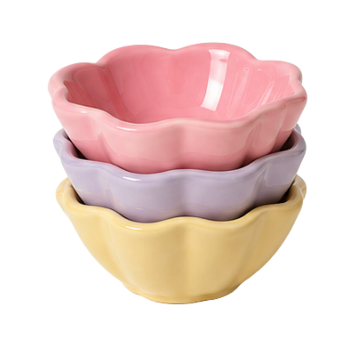 Scallop Mini Bowls – Pastel Trio