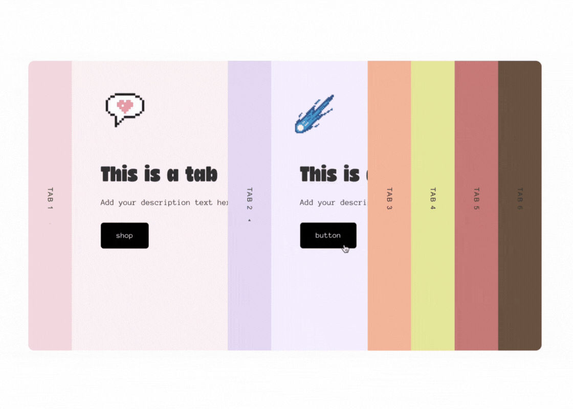 Vertical tabs